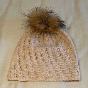 Lt Pink CASHMERE Garnet Hill Hat